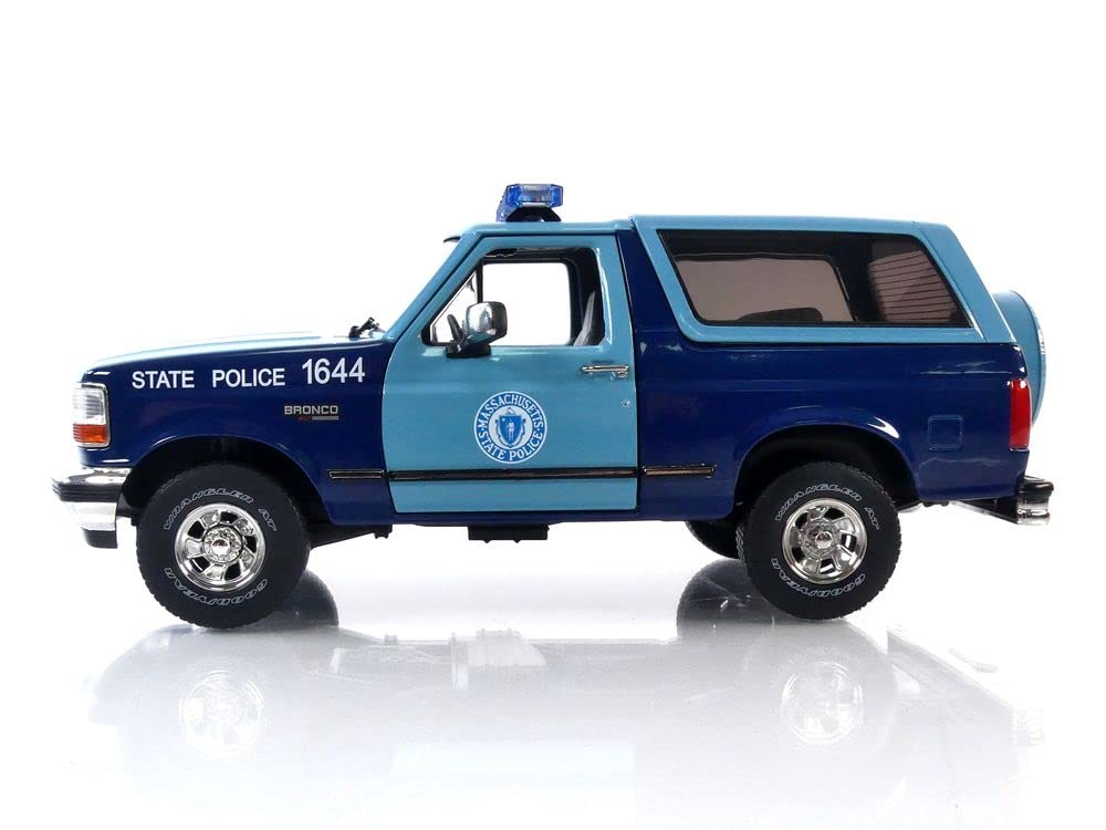 Greenlight 1996 Ford Bronco Xlt Massachusetts State Police 1/18