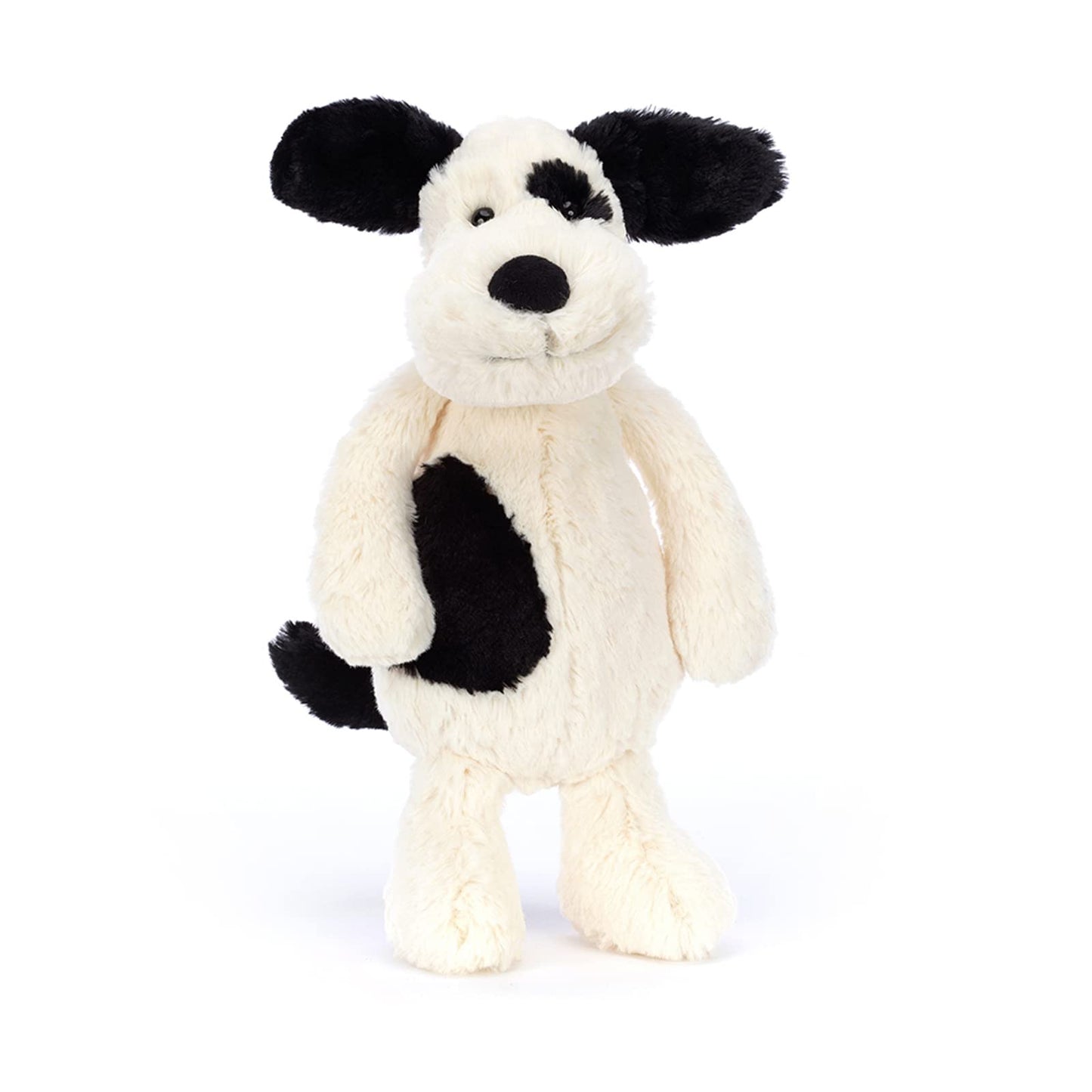 Jellycat Bashful Black and Cream Puppy Stuffed Animal, Large 15 inches - Dogs and Puppies Plush Toy - Classic Children's Gift