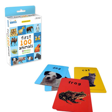 Briarpatch, First 100 Animals Matching Card Game, Based On Board Books By Roger Priddy, Preschool Learning For Kids