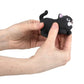 Squishy Stretchy Cat (3.5' To 6.5') Rubber Fidget Sensory Toy Filled With Sand. Great Stress Relief Cat Toy For Kids, Adults And Pets. (Black Cat)