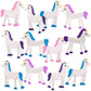 Artcreativity 24 Pcs Bendable Unicorns Toys For Girls, Flexible Easter Gift Toys Unicorn Figurines, Easter Basket Essentials, Cupcake Toppers, Piñata Fillers, Birthday Party Favors, Goodie Bag Stuffer