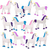 Artcreativity 24 Pcs Bendable Unicorns Toys For Girls, Flexible Easter Gift Toys Unicorn Figurines, Easter Basket Essentials, Cupcake Toppers, Piñata Fillers, Birthday Party Favors, Goodie Bag Stuffer