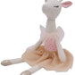Mikee Fluffie Giraffe Stuffed Animals For Girls,15.7'' Pink Deer Plushies With Lace Skirt,Cute Stuffed Animal For Girls As