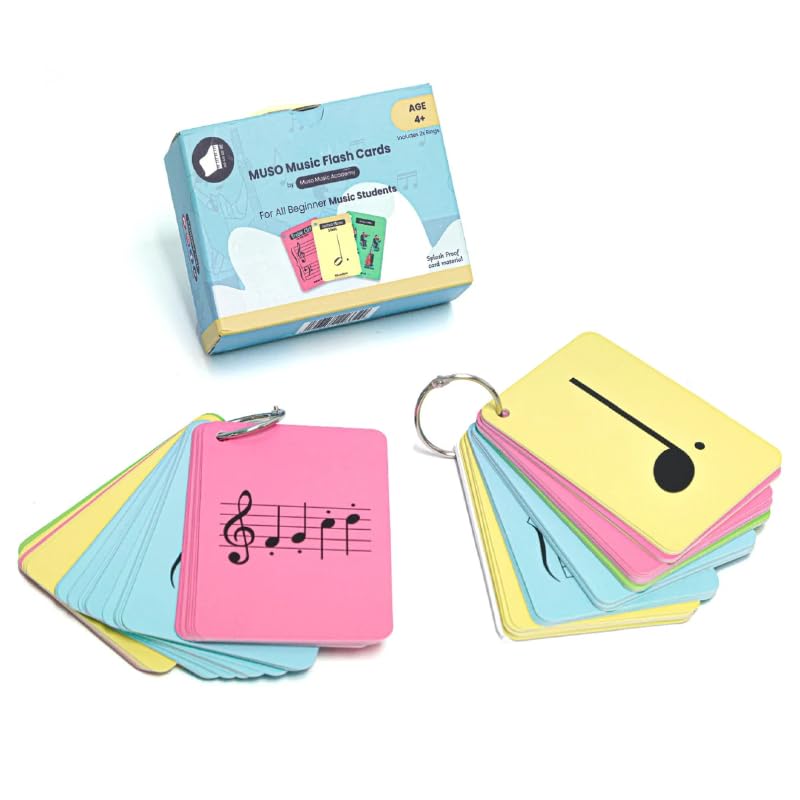 Us 2.0 Muso Music Flash Cards For Beginner Music Students, Improve Sightreading & Musical Terminalogy For Piano Kids & Adults (U