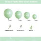 412Pcs Pastel Mint Green Balloon Garland Arch Kit 18 12 10 5 Inch Different Sizes Light Latex Balloons For Baby Shower Birthday