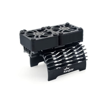 KingVal Replacement Brushless Motor Aluminum Double Cooling Fans 8.4V 16000RPM Rapid Cooling Compatible with 55MM 56MM 58MM 1/5