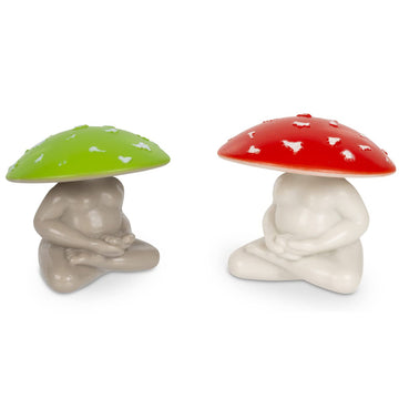 Mcphee Accoutrements Archie Soft Vinyl Collectible Figurines Novelty Gift Meditating Mushrooms
