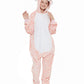 Casabaco Kid Reindeer Onesie Pajamas Deer Christmas Halloween Costume Boy Girl Animal Onepiece (Pink, 140)