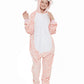 Casabaco Kid Reindeer Onesie Pajamas Deer Christmas Halloween Costume Boy Girl Animal Onepiece (Pink, 120)