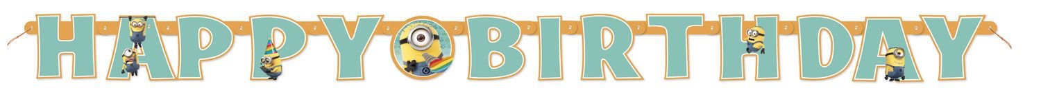 6ft Despicable Me Minions Birthday Banner