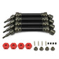 RCAWD 4X Slider Front/Rear Drive Shaft Set for 1/10 Arrma 1/10 Big Rock 4X4 V3 3S Blx Brushless Monster Truck RTR Upgrade Parts(