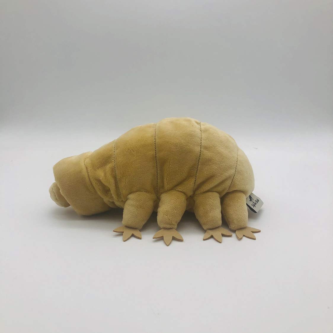 TAMMYFLYFLY Lifelike Tardigrade Plush Stuffed Animal Doll, 22cm, Beige, Model 20200711