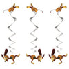 Toy Story Slinky Dog Hanging Swirl Decorations - 26, Silver, 3 Pcs
