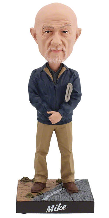 Royal Bobbles Better Call Saul Mike Ehrmantraut Bobblehead Statue, 8" Multicolor Resin Collectible, Model 48573