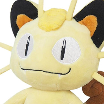 Sanei Pokemon All Star Collection Pp37 Meowth 8'' Stuffed Plush, Beige