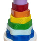 Funblast Wooden Stacking Tower For Kids  Rainbow Stacking And Sorting Tumble Tower For Kids, Sorting, Stackings And Plugging; S