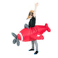 Bodysocks Red Airplane Inflatable Costume For Kids (Age 6+)