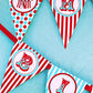 Circus Carnival Happy Birthday Banner Pennant
