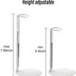 Upvolcora White Adjustable Dolls Stands Display Holder, 8'' To 12'' Dolls Or Action Figures Shelf, Waist Is 2 To 2.5 Inches Wide