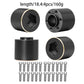 Muhikrt Brass Weights 6Mm 9Mm 12Mm 15Mm 22Mm Wheel Hex Hub Widen Adapter For 1/10 Rc Crawler 1.9 2.2 Wheels Rims Scx10 Trx4 (18.