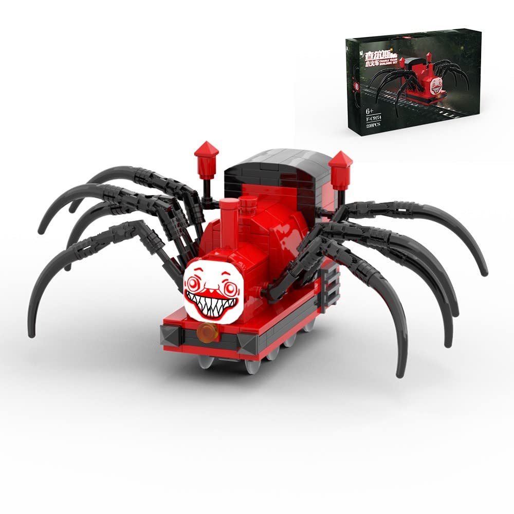 Charles Chooo Chooo Building Toy Set,259Pieces Horror Game Spider-Train Monster Building Blocks, Charles Train With Spider Figur