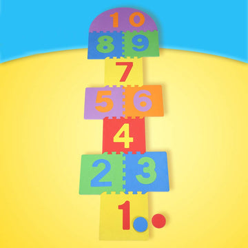 Children Giant Hopscotch Mat Game Kids Soft Eva Foam Interlocking Tiles Indoor Outdoor Garden Family Game Toys Hopscotch Game, Hopscotch Playmat Foam Interlocking Puzzle Floor