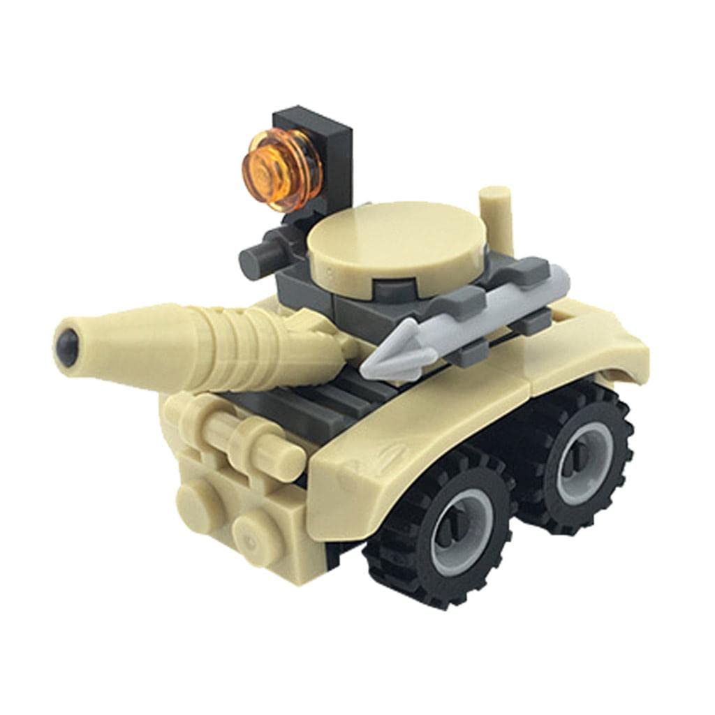 Merishopp Pp Mini Diy Building Blocks Cars Tank Plane Tractor Model Kids Toys M| Educational Toy For Kids | Fun & Learning Toy S