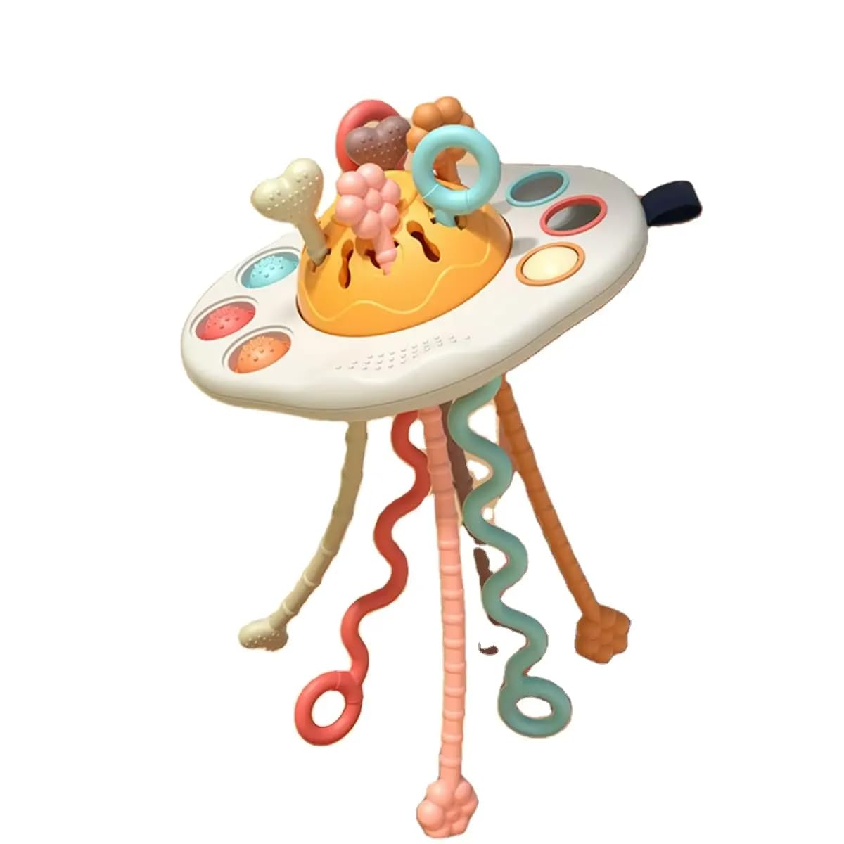 Qxwrift Pull String Airplane Toy Montessori Sensory Fidget Toy For Toddlers Babies And Kids Early Learning Interactive Activity 