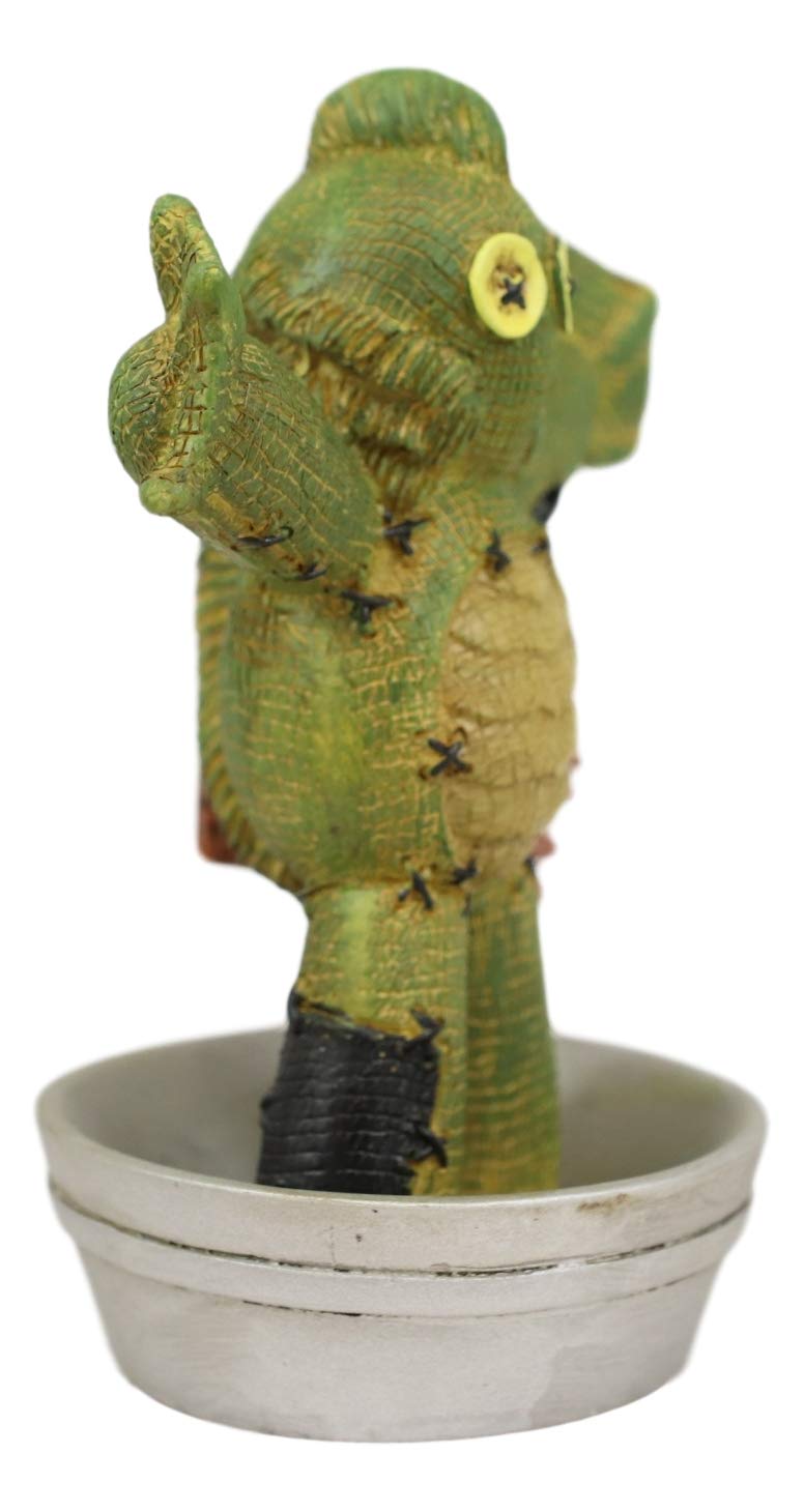 Ebros Day Of The Dead Pinheadz Monster With Voodoo Stitches Figurine Halloween Collectible Toy Statue Fantasy Mythical Beings Undead Apocalypse Horror Icon (Gill Man The Creature)