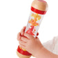 Hape Beaded Raindrops | Mini Wooden Musical Toddler Instrument, Shake & Rattle Rainmaker Toy, Red, L: 2, W: 2, H: 7.9 Inch