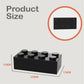 Yujhitp 500 Piece Black Bricks Bulk, Black 2X4 Building Bricks Flat, Compatible With Lego Parts And Pieces: 2X4 Black Bricks(Col
