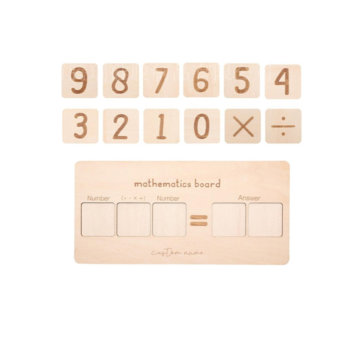 CALANDIS Wooden Blocks Manipulative Toys Basic Math Game for Boys Girls Kids | Educational
