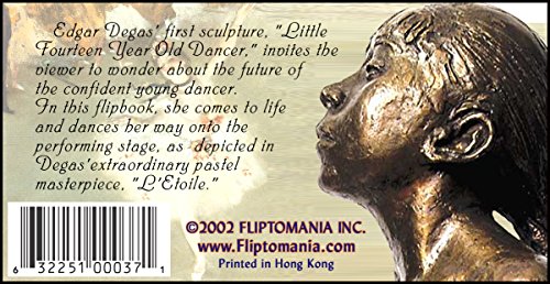Fliptomania Degas Dancer Flipbook | 2" x 4" | Purple | Model 208DANC | Bronze Material