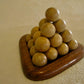 Indic Inspirations Wooden Pyramid Puzzle, Wooden Puzzle, Brain Teaser Game, Wood Handmade 5 Inch