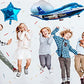 31Inch Large Airplane Blue Party Decoration Airplane Balloon Birthday Party Supplies (Two Airplanes)