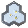BePuzzled |Hexagon Hanayama Metal Brainteaser Puzzle Mensa Rated Level 4  for Ages 12 and Up