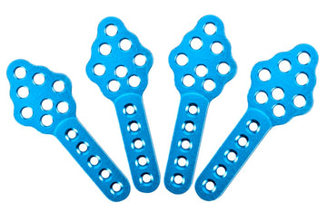 Fpvdrone Cnc Metal Rc Car Shock Absorber Mount Adjust Height Angle Stand For Axial Scx10 90046 D90 D110 Rc Crawler Car (Blue)