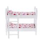 Z Mayabbo Wooden Dollhouse Furniture Of Baby Bunk Bed With Ladder For Miniature Dollhouse Accessories - 1/12 Scale