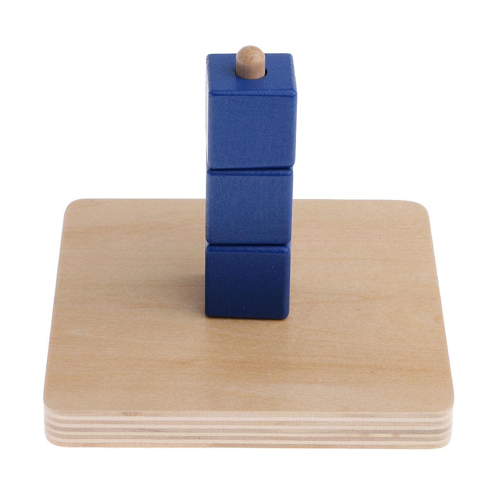 Myaddiction Montessori Early Learning MaterialCubes On Vertical Dowel Blocks For Kids Early Learning Toys