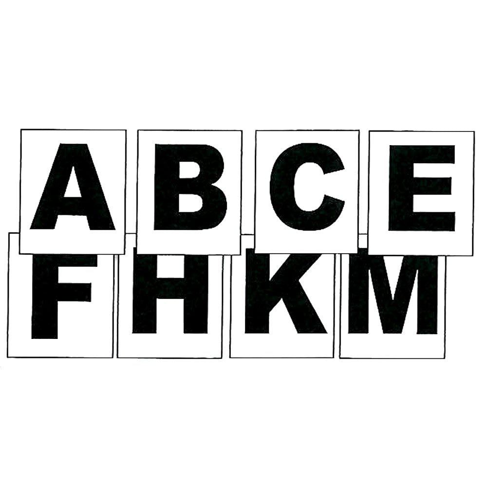 Intrepid International Stick On Dressage Letters - For Precision And Style In Dressage Training, Set Of 8 - A B C E F H K M