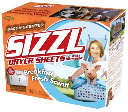 Prank Pack, Sizzl - Bacon Scented Dryer Sheets Prank Gift Box, Wrap Your Real Present In A Funny Authentic Prank-O Gag Present Box, Novelty Gifting Box For Pranksters