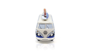 Brisa Vw Collection - Volkswagen Savings Bank Piggy Bank Money Coin Box With Surfboard In T1 Bus Samba Design (Surf/Blue)