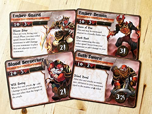 Plaid Hat Games Obsidian Dwarves Faction Deck – Ready-To-Play Expansion For Strategy Card Game – 2 Players, Ages 9+ – Requires Summoner Wars Master Or Starter Set