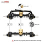 RCAWD Front and Rear Portal Axle Set for Axial SCX24 Upgrades Housing with Steel Gears& Brass Worm Gears& Brass Third Member Hou