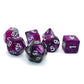 CREEBUY DND Dice RPG Polyhedral Dice Set for Dungeon and Dragons MTG Role Playing Games Dice Set(Purple & Silver)