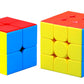 Cfmour Speed Cube 2X2 3X3 Set - Moyu Meilong 2C+3C Stickerless Magic Cubes Bundle | Fast, Smooth And Durable Puzzle Cube Brain Toy Games For Kids&Adults