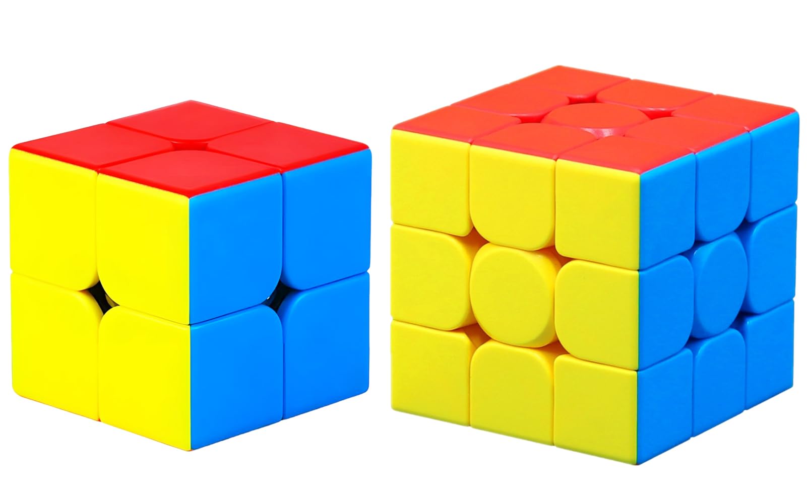 CFMOUR 6 Pack 3x3 Speed Cube Set - Moyu Meilong 3C  Stickerless Magic Cubes Bundle 3x3x3- Fast Turning Birthday Party Easter Valentines Day Gifts Puzzle Game Brain Toy for Kids and mature-themed