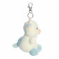 Aurora Adorable Palm Pals Skyla Blueberry Cow Clip-On - Fun Collectible Plush for Kids and mature-themed Collectors - Perfect for Decorating Rooms and Birthday Gifts - Blue 4 Inches
