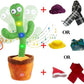 Besia Dancing Cactus Mimicking Toy,Talking Repeat Singing Sunny Animal Toy 120 Pcs Songs for Baby 15S Record Your Sound Sing+Dan