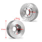 QUE-T 4pcs Stainless Steel Wheel Weights for 1/10 RC 2.2'' Beadlock Rims Wraith D90